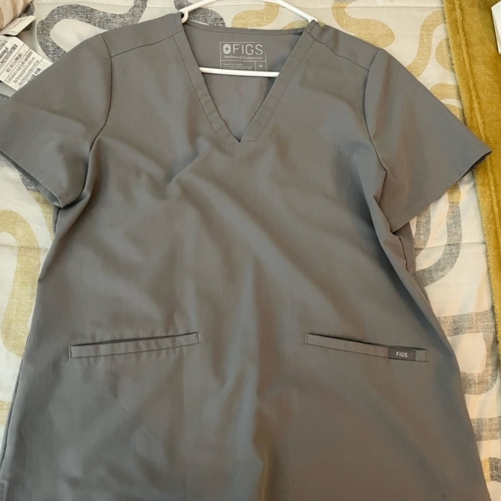 Figs Scrub Set Medium Cement Gray